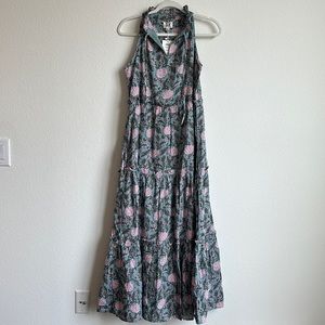 SLV Floral Maxi Sleeveless Dress